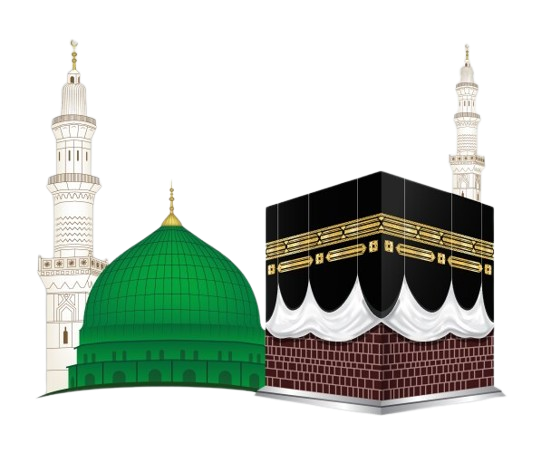 Spiritual view of the holy Kaaba during night